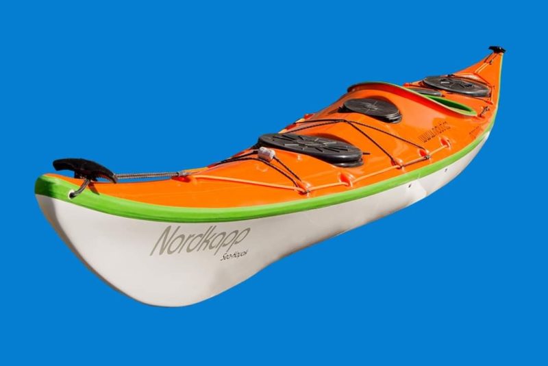 NMK Kayaks Nordkapp front orange white green